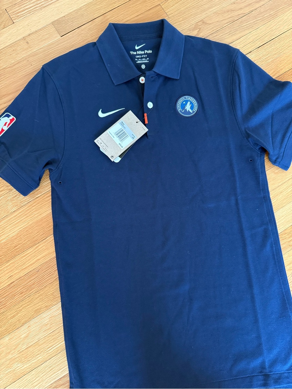 The Nike Polo Men’s Minnesota Timberwolves Golf Shirt XS